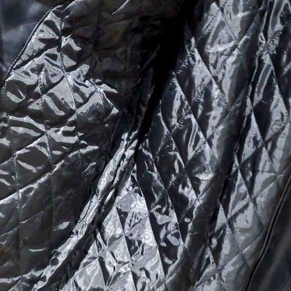 MENS COLLEZIONE MILANO REPORTER RDG BLACK LEATHER COAT SIZE XL CITY BOY WINTER - Picture 13 of 16